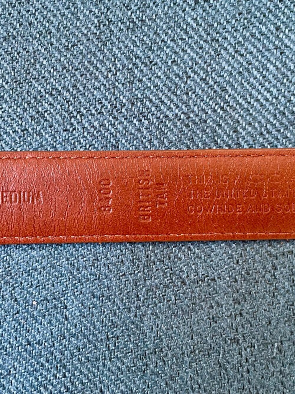 COACH Brown Leather Belt with Gold-Tone Buckle - Picture 4 of 8